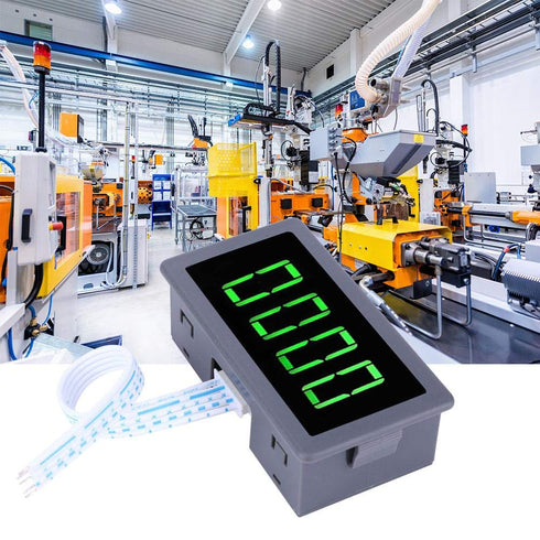 4 Digital LED Tachometer RPM Speed Meter + Hall Proximity Switch Sensor NPN DC 8-24V for Lathes Conveyor