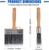 Deck Stain & Sealer Block Paint Brush - 5-inch Big Fence Stain Brush for Brick and Concrete Walls
