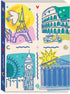 Punch Studio Molly & Rex Destinations Multi Softcover Journal, Perfect for Travel and Daily Writing