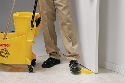 Shepherd Hardware 3763 Heavy Duty Jumbo Rubber Door Wedge, Yellow, 3-1/2 Inch