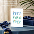 LYMEQING Best Papa Ever Card, Funny Fathers Day Card for Dad Daddy Pop, Sweet Lovely Fathers Day Gift from Kids