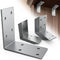 Yuleimy 15 Pcs L Brackets Heavy Duty 12-ga Angle Fastener 3"x3" Angle Iron