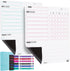Mr. Pen Magnetic Dry Eraser Chore Chart for Multiple Kids, 2 Pack, Includes 6 Eraser Cap Markers, Magnetic Chore Board