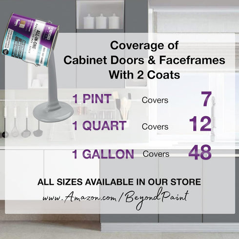 Beyond Paint Counter Top Paint - Pint, Color: Charcoal, No Stripping, No Sanding, No Priming Required