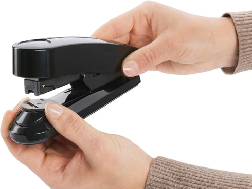 Novus B4fc re+new Flat Clinch Stapler, 50 Sheet Capacity, Made of 80% Recycled Plastic, German Engineered, Staple|Pin|Tack, 25 Yr. Warranty, Black re+new Special Edition (020-1933) by novus