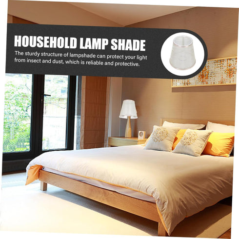 DOITOOL Cloth Lampshade Replacement Accessory Round Design Gold Trim for Home and Restaurant Lighting Versatile Light