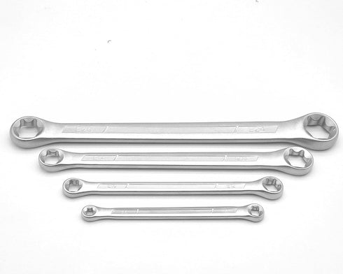 4 Piece E-Torx Box Wrench Set, TRX-Star Wrench Set E6 E8 E10 E12 E14 E18 E20 E24