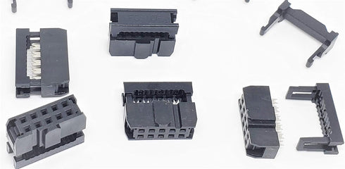 PC Accessories - Connectors Pro 50-Pack 2X5 10P 2.54mm Dual Rows IDC Sockets, 10 Pins