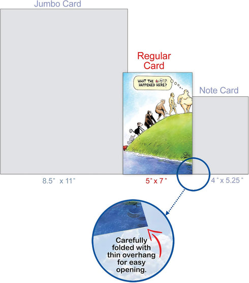 NobleWorks 1 Funny Father's Day Card for Dad, Pa, Pop, Daddy, with Envelope - Humor Greeting Card