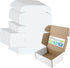 Golden State Art, 8x6x3 White Shipping Boxes, Durable Corrugated Boxes for Small Business Mailing, Pack of 26