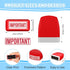 Crtiin 16 Pcs Self Inking Rubber Stamp Set for Office Message Supplies (Red, Blue) - Completed Faxed Scanned
