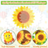 gisgfim Sunflower Bulletin Board Decoration Set, Religious Cutouts for Classroom Welcome Blooming for Jesus