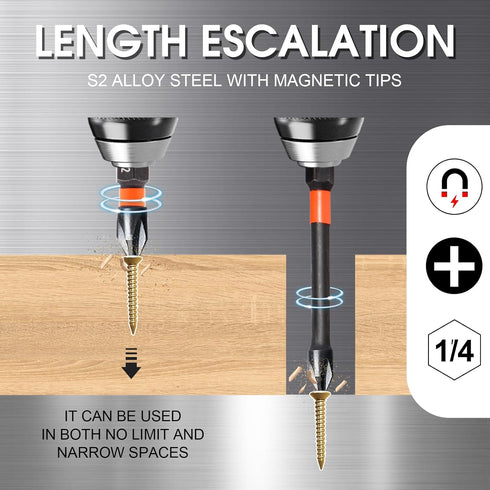 10-Pack Phillips Bits #2 Impact Magnetic, 2-Inch Long PH2 Bits, Premium S2 Alloy Steel Drill Bits