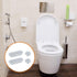 8Set uxcell Toilet Seat Buffer, Anti-Slip Plastic Toilet Seat Bumper Kit, Universal Buffer Toilet Lid Rubber Bumpers