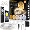 Wefomey White LED Strip Lights, 100ft Dimmable Bright 24V Led Tape Light with