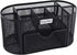 EasyPAG Desk Organizer, Mesh Desktop Caddy with 8 Compartments and 1 Drawer for Office Supplies (Black)