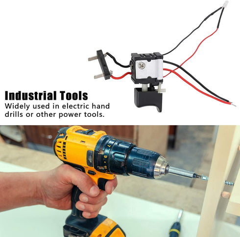 Electric Drill Switch, 2pcs Power Tool Switch for Impact Hammer Drill Equipment Accessories