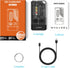 V10 365nm Light-14 BORUIT Small Powerful Keychain Flashlight with UV Red Green Blue Light,High Lumens USB C