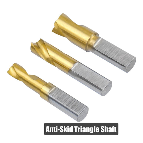 Yakamoz 3Pcs Spot Weld Drill Bit Set - Cobalt Spot Weld Cutter, Titanium Coated Removal Tool