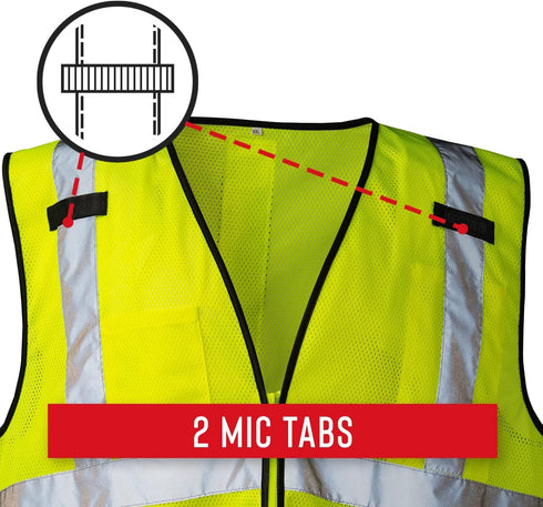 Coast SV300 Rechargeable High Visibility Safety Vest, Dual Mode, Zip Front, 2 Pockets, ANSI/ISEA Standards, Yellow XL