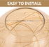 Generic 5.9 Diameter,2.56-2.75 Glass Globe Shade:Clear Globe Shade Fitter Opening Lamp Shade for Wall Sconces