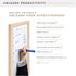 MCS 14x30 Dry Erase Weekly Meal Planner Whiteboard with Natural Frame for Wall, Family Planner & Shopping List