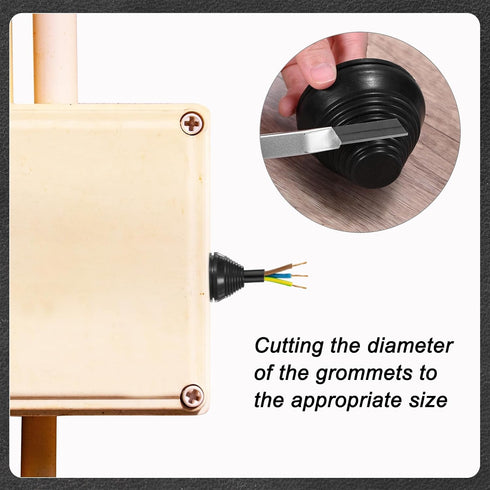 M METERXITY 4-Pack Grommets 120mm Grommets Grommet Rubber for Wiring Flexible Drill Hole Cable Cord Firewall Hole Plug
