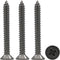 6 x 50mm Screw, Flat Head Phillips Slot, 304 Stainless Steel Self Tapping Wood Drywall Screws, 25 Pcs