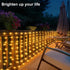 13Ft 3.3Ft 200 8 DBFAIRY Solar Curtain Lights, x LED Outdoor Curtain Lights Waterproof Auto ON/Off Modes for Garden