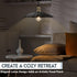 Dimming 5.9ft Plug in Pendant Light Stepless Hanging Lamp Lotus Leaf Lampshad, Industrial Hanging Light with Cord Metal
