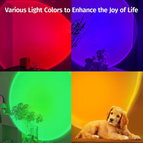 Sunset Sunset Neroupe Upgraded Lamp Projector with APP Control, Endless Color Changing Led Lamp Night Light, Mood