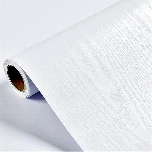 CHYLMAPHEN Self Adhesive Wallpaper Wood Grain PVC Wallpaper for Door, Wardrobe, Cupboard, Table,