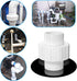 8PCS 1/2Inch PVC Union Coupling, Furniture Grade Pipe Fittings with EPDM O-Ring, White Slip Adapter for Plumbing