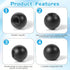 Exircy 10PCS M4 Lamp Cap Nuts, Black Screw Caps Ball Lamp Decoration Furniture Lighting Screw Caps