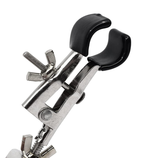 EISCO 5PK Burette Clamp with Bosshead/Test Tube Holder - PVC Coated, Opens up to 45mm
