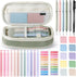 KOUDGY 49Pcs Book Annotation Kit - Aesthetic School Supplies with Cute Pen Case