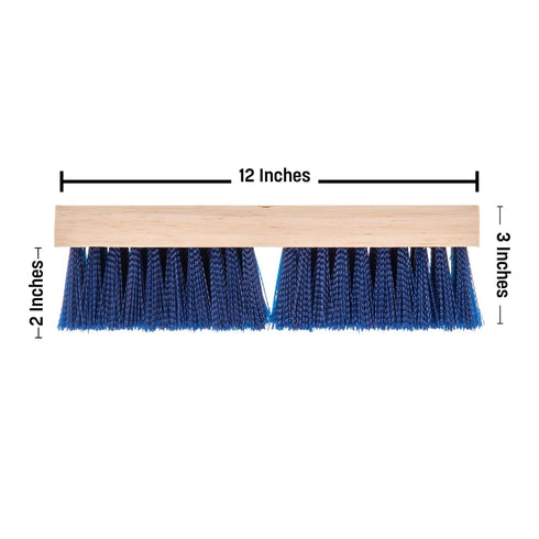 36193P14 10" Carlisle FoodService Products Blue Color, Polypropylene Deck Scrub Brush