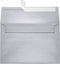 LUXPaper A8 Invitation Envelopes | Silver Metallic | 5 1/2" x 8 1/8" | 80lb. Text | Peel & Press | 50 Qty