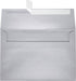 LUXPaper A8 Invitation Envelopes | Silver Metallic | 5 1/2" x 8 1/8" | 80lb. Text | Peel & Press | 50 Qty
