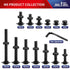 M6 x 45mm Flanged Button Head Socket Cap Screws, 10Pcs 18-8 Stainless Steel, Black Oxide by SG TZH