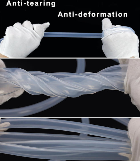 Silicone Tubing 1/2" ID x 5/8" OD, 3ft Length Food Grade Silicon Tube for Home Brewing, Wine Making