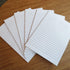 Large Sticky Notes, White Color, 6x8 inches, 6 Pads, 50 Sheets per Pad, Lined Self-Stick Note Pads