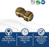 2 Pcs XFITTING Push Fit 3/4 Inch x 3/4 Inch, 3/4" Push Fit Coupling, 27-2-2=2XX