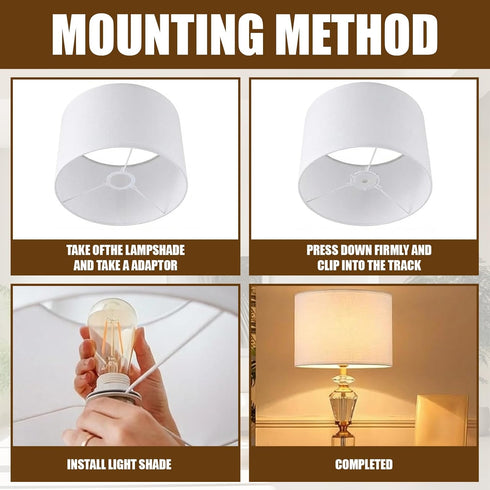 Asofelk 10PCS E27 M11 Lamp Shade Adapter Ring, Lampshade Reducer Light Rings, White Plastic Lampshades Reducing Rings