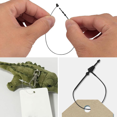 7 Inch 3000 Pcs Plastic Fasteners, Clear Snap Lock Pins for Retail Store Clothing Accessory