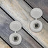 Zorveiio 100 Pcs Hinged Screw Cover Caps Plastic Shutter Caps Small Snap Covers, Hinged Washer Flip(Small,White)