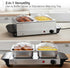 1.5 FW152S OVENTE Electric Buffet Server & Food Warmer with Two Qt Stainless Steel Chafing Dishes, Adjustable