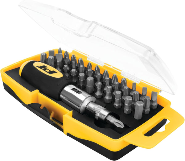Performance Tool 20151 38-Piece Ratcheting Driver Set with Clear View Storage Case