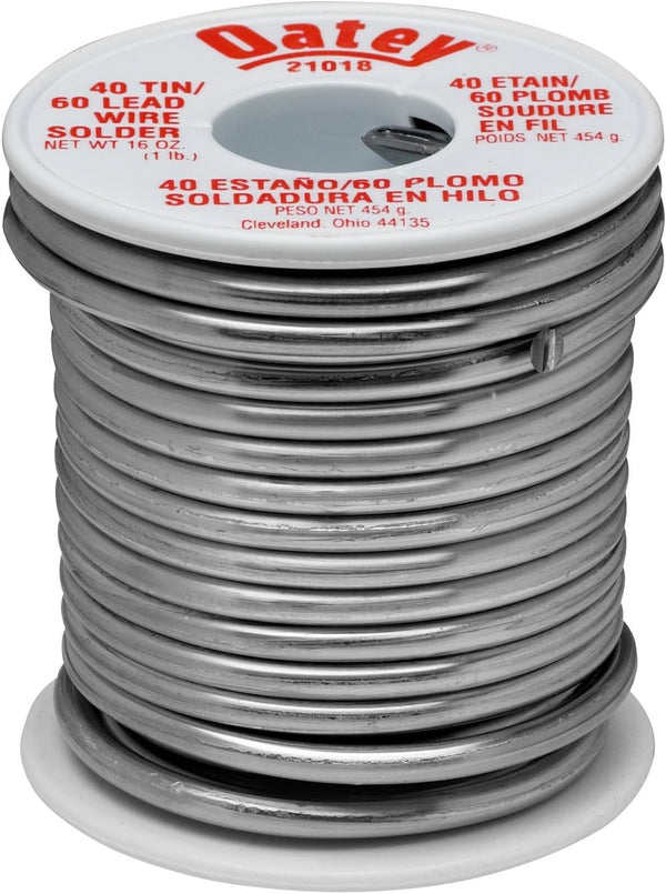 Oatey 21018 40/60, 0.125-Inch ga. -1 lb. Wire Solder, Gray