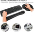 RICHEN Ergonomic PU Leather Keyboard Wrist Rest and Mouse Pad Set with Memory Foam for Computer/Laptop, Comfortable